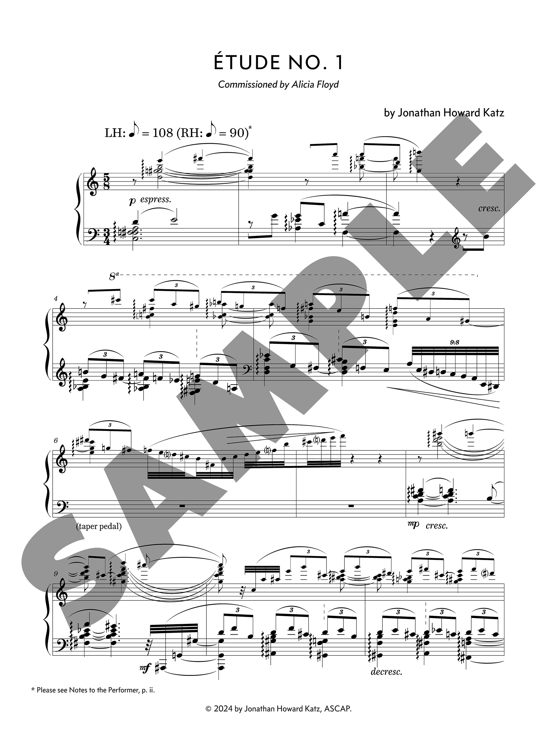 Études, Book I, by Jonathan Howard Katz - Image 2