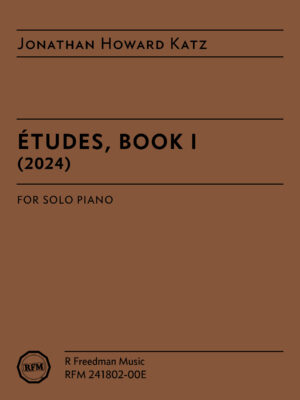 Études, Book I, by Jonathan Howard Katz - PDF
