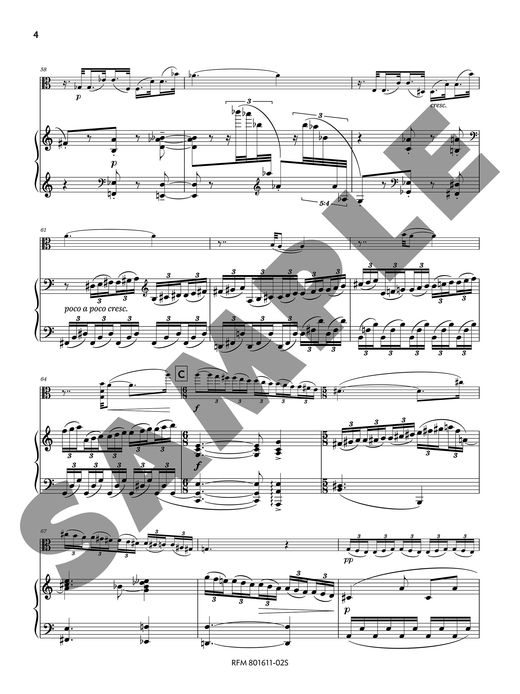 You were of that light, by Jonathan Howard Katz (viola version) - PDF - Image 3