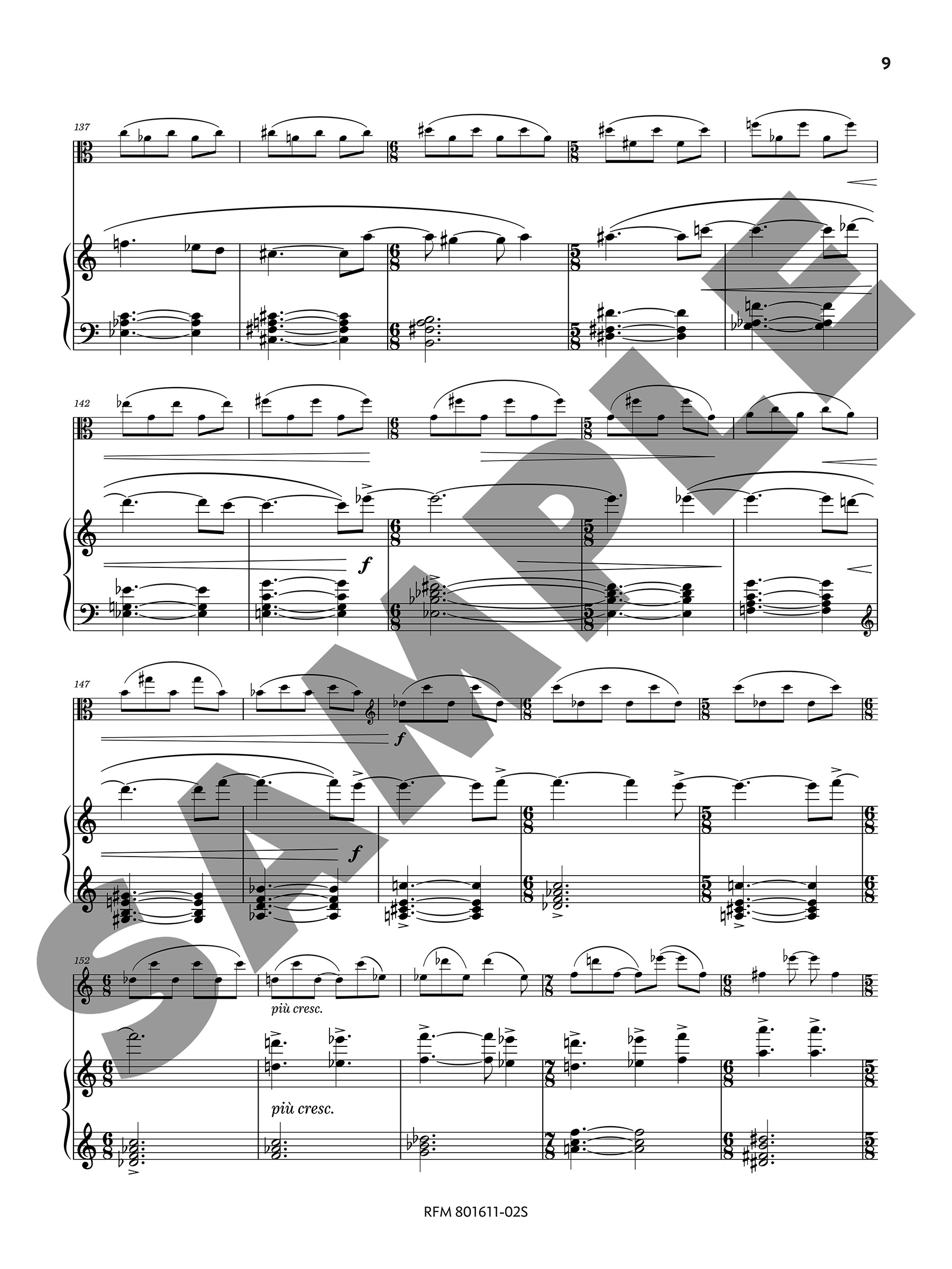 You were of that light, by Jonathan Howard Katz (viola version) - PDF - Image 4