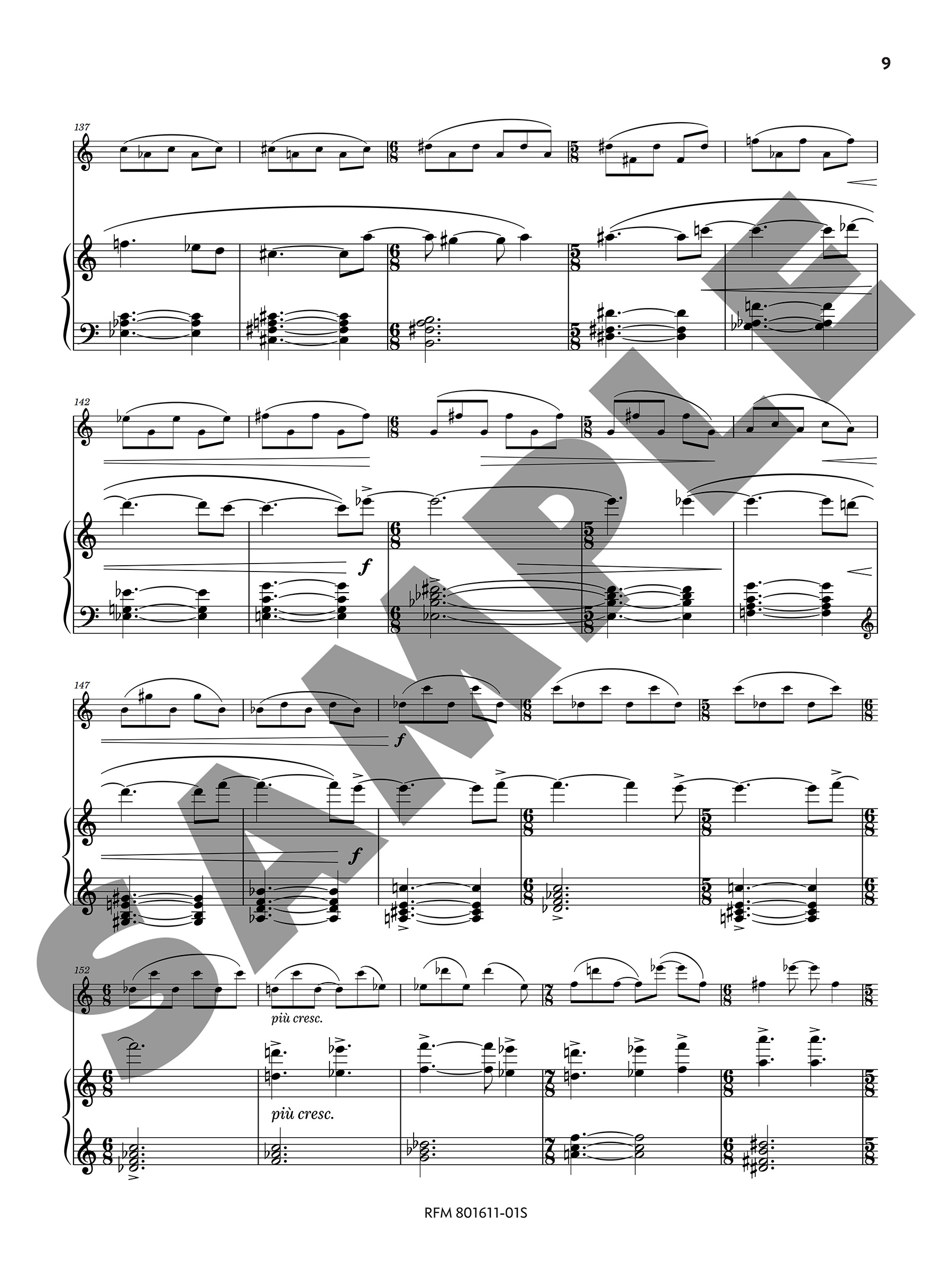 You were of that light, by Jonathan Howard Katz (violin version) - Image 4
