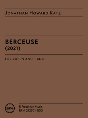 Berceuse, by Jonathan Howard Katz