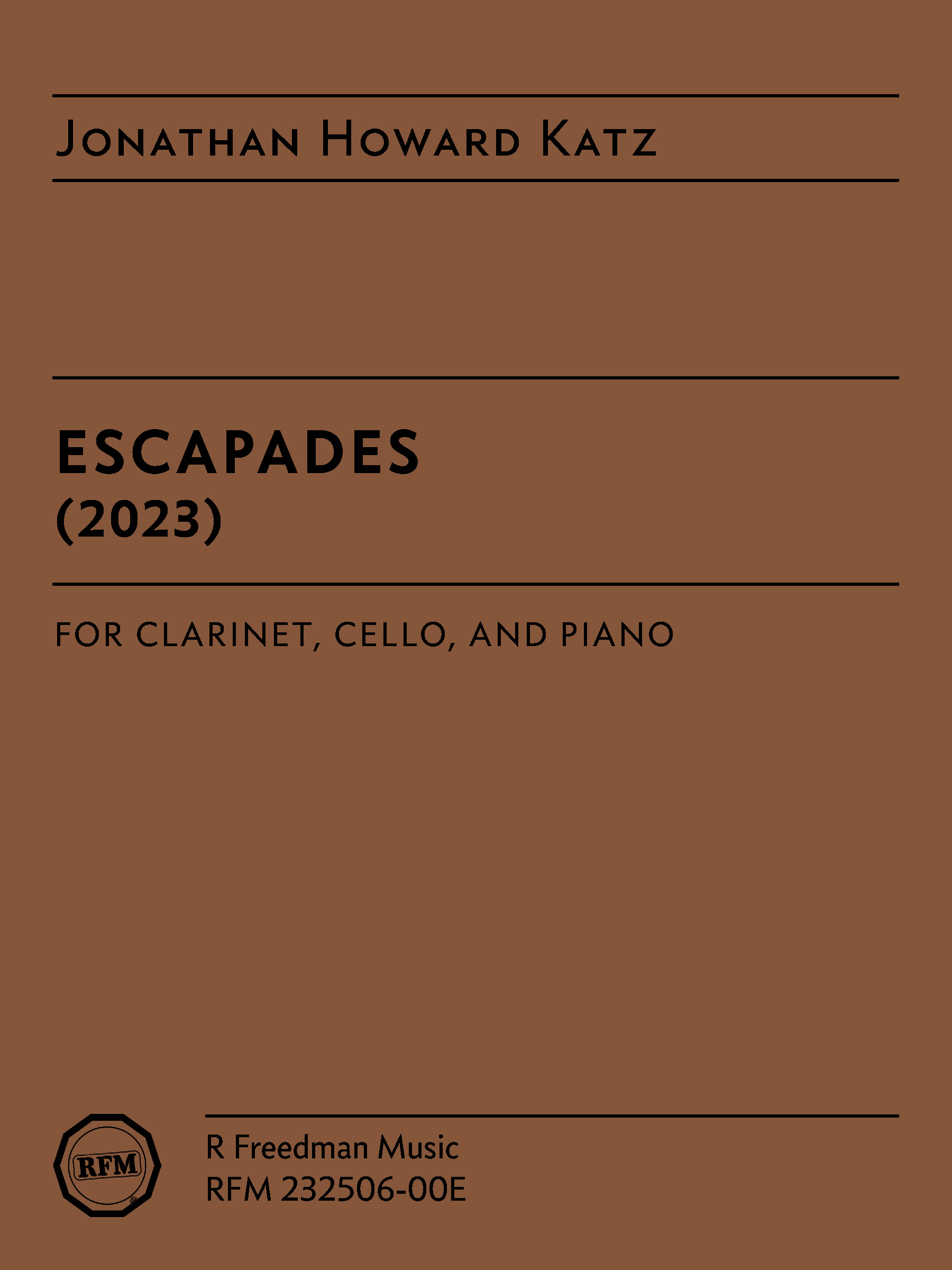 Escapades, by Jonathan Howard Katz - PDF