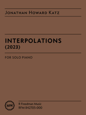 Interpolations, by Jonathan Howard Katz